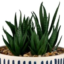 B&M Scandi Shore Stripe Succulent -Home Furnishings Store 380604 scandi shore stripe succulent 4