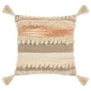 B&M Esme Stripe Woven Cushion - Natural
