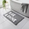B&M Rise & Shine Tufted Bath Mat - Grey 2 B&M Rise & Shine Tufted Bath Mat - Grey -Home Furnishings Store 381574 grey rise and shine bath mat