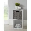 Kavala Cotton Lokken Cube Shelving Unit & Basket - Black -Home Furnishings Store 381896 kavala cotton lokken black 2