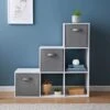 Lokken 1-2-3 Shelving Unit & Baskets - White -Home Furnishings Store 383073 lokken 1 2 3 cube white with 3 baskets