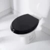 Addis Wooden Toilet Seat - Black -Home Furnishings Store 383077 addis toilet seat wood black