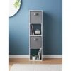 Lokken Tall 4 Cube Storage Unit With 2 Baskets - White -Home Furnishings Store 383086 lokken tall 4 cube 2 baskets white