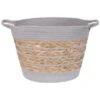 Striped Basket - Grey -Home Furnishings Store 383102 stripe basket grey