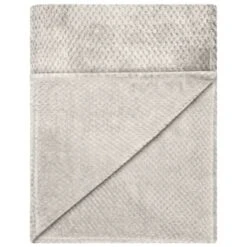 B&M Waffle Throw - Silver -Home Furnishings Store 383149 home collection supersoft waffle throw