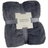 B&M Waffle Throw - Dark Slate -Home Furnishings Store 383152 supersoft waffle throw dark slate