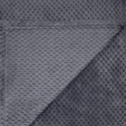 B&M Waffle Throw - Dark Slate 8 B&M Waffle Throw - Dark Slate -Home Furnishings Store 383152 supersoft waffle throw dark slate 4