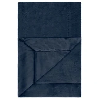 Heritage Collection Aspen Faux Fur Throw - Navy 6 Heritage Collection Aspen Faux Fur Throw - Navy - Image 4