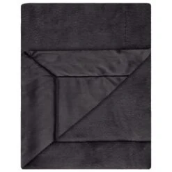 Heritage Collection Aspen Faux Fur Throw - Charcoal -Home Furnishings Store 383182 aspen throw charcoal 2
