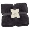 Heritage Collection Aspen Faux Fur Throw - Charcoal -Home Furnishings Store 383182 aspen throw charcoal 4
