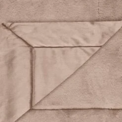 Heritage Collection Aspen Faux Fur Throw - Mink -Home Furnishings Store 383183 aspen throw dark mink 3