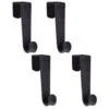 B&M Velvet Overdoor Hooks 4pk - Black -Home Furnishings Store 383665 4 velvet non slip over door hooks black 2