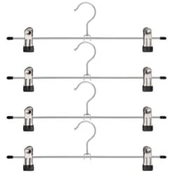 Metal Soft Grip Clip Hangers 4pk -Home Furnishings Store 383689 4pk metal soft grip trouser hangers