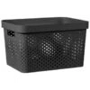 B&M Large Rectangular Spot Storage Basket - Black 2 B&M Large Rectangular Spot Storage Basket - Black -Home Furnishings Store 384183 rectangular large spot basket black