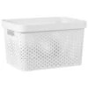 B&M Large Rectangular Spot Storage Basket - White 1 B&M Large Rectangular Spot Storage Basket - White -Home Furnishings Store 384198 rectangular large spot basket white