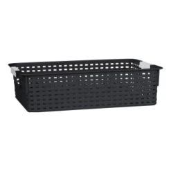 B&M Set Of Three Storage Baskets - Black -Home Furnishings Store 384207 3pk storage boxes black 4