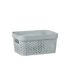 B&M Medium Rectangular Spot Storage Basket - Grey -Home Furnishings Store 384230 rectangular medium spot basket grey
