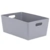 Soho Storage Tub 15 X 35 X 26cm - Grey 1 Soho Storage Tub 15 X 35 X 26cm - Grey -Home Furnishings Store 384311 soho size g box grey 15x35x26cm