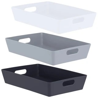 Soho Storage Tray 8 X 35 X 26cm - White 4 Soho Storage Tray 8 X 35 X 26cm - White - Image 2