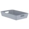 Soho Storage Tray 15 X 35 X 26cm - Grey 1 Soho Storage Tray 15 X 35 X 26cm - Grey -Home Furnishings Store 384321 soho size f box grey 8x35x26cm1