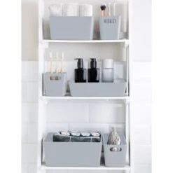 Soho Storage Tub 10 X 10 X 10cm - Grey -Home Furnishings Store 384404 384408 384417 soho box grey group1 1