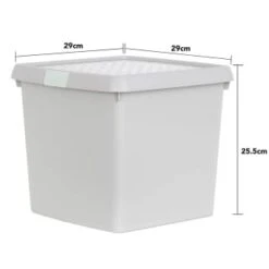 B&M Waffle Clip Box Storage Cube 14L - Grey -Home Furnishings Store 384966 grey 14l waffle clip box cube 3