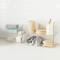 Clear Stacking Caddy - Large -Home Furnishings Store 384976 384977 384978 384984 clear organiser tray 2 1