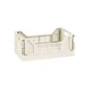 Mini Stacking Fold Flat Crate 22.2 X 15 X 8.7cm - Cream 2 Mini Stacking Fold Flat Crate 22.2 X 15 X 8.7cm - Cream -Home Furnishings Store 384981 home essebtials mini stacking fold flat crate cream 2
