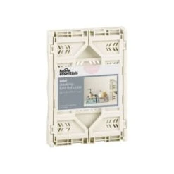 Mini Stacking Fold Flat Crate 22.2 X 15 X 8.7cm - Cream -Home Furnishings Store 384981 home essebtials mini stacking fold flat crate cream
