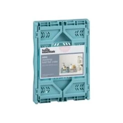 Mini Stacking Fold Flat Crate 22.2 X 15 X 8.7cm - Teal -Home Furnishings Store 384982 home essebtials mini stacking fold flat crate soft teal