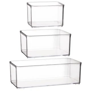 Clear Nestable Storage Tub - Medium 4 Clear Nestable Storage Tub - Medium - Image 2