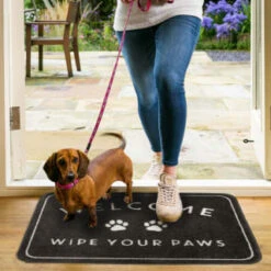 B&M Washable Pet Doormat - Wipe Your Paws -Home Furnishings Store 385004 pet washable doormat 4