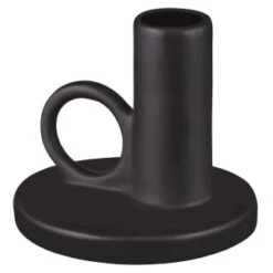 B&M Ceramic Dinner Candle Holder