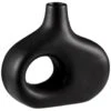 B&M Matte Black Vase -Home Furnishings Store 387605 huabao curved vase black