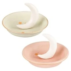B&M Moon Trinket Dish - Green 5 B&M Moon Trinket Dish - Green -Home Furnishings Store 387607 moon trinket dish main