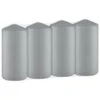 Grey Pillar Candles 4pk -Home Furnishings Store 387750 4 pack grey pillar candles 2