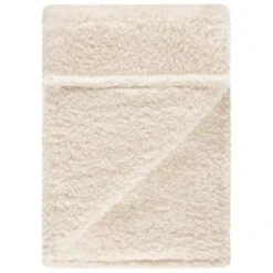 Simply Everyday Teddy Rolled Throw - Cream -Home Furnishings Store 388689 simply teddy rolled throw cream 2