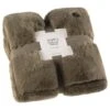 B&M Aspen Faux Fur Throw - Sage -Home Furnishings Store 388819 aspen faux fur throw sage 4
