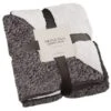 B&M Montana Two Tone Sherpa Throw - Charcoal -Home Furnishings Store 388866 montana two tone sherpa throw charcoal
