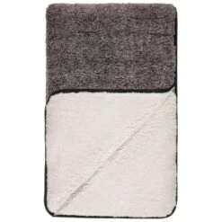B&M Montana Two Tone Sherpa Throw - Charcoal -Home Furnishings Store 388866 montana two tone sherpa throw charcoal 3