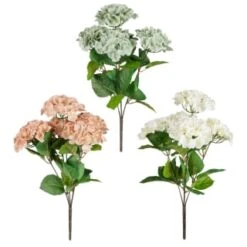 B&M Hydrangea Artificial Flower Bunch - Mink -Home Furnishings Store 389095 hydrangea bunche group