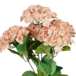 B&M Hydrangea Artificial Flower Bunch - Mink -Home Furnishings Store 389095 hydrangea bunche pink 2