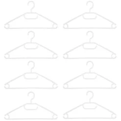 B&M Swivel Hook Hangers 8pk - White -Home Furnishings Store 389279 home organisation 8pk swivel hook hangers white 2