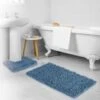 B&M Noodle Bath Mat Set - Blue 2 B&M Noodle Bath Mat Set - Blue -Home Furnishings Store 389587 beldray noodle bath mat set blue 3