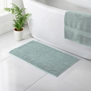 B&M Signature Microfibre Noodle Bath Mat - Sage 3 B&M Signature Microfibre Noodle Bath Mat - Sage