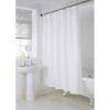 B&M Mono Jacquard Shower Curtain - White -Home Furnishings Store 390592 mono jacquard shower curtain white