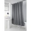 B&M Mono Jacquard Shower Curtain - Grey -Home Furnishings Store 390593 mono jacquard shower curtain grey
