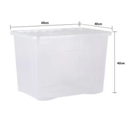 B&M Extra Large Storage Box With Lid 9 B&M Extra Large Storage Box With Lid -Home Furnishings Store 391380 clear 80l storgae box and lid 3