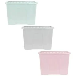 B&M Storage Box With Lid 80L - Sage 11 B&M Storage Box With Lid 80L - Sage -Home Furnishings Store 391381 391383 391384 80l storage box and lid group 1