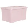 B&M Storage Box With Lid 60L - Dusty Pink -Home Furnishings Store 391389 dusty pink 60l storage box 3